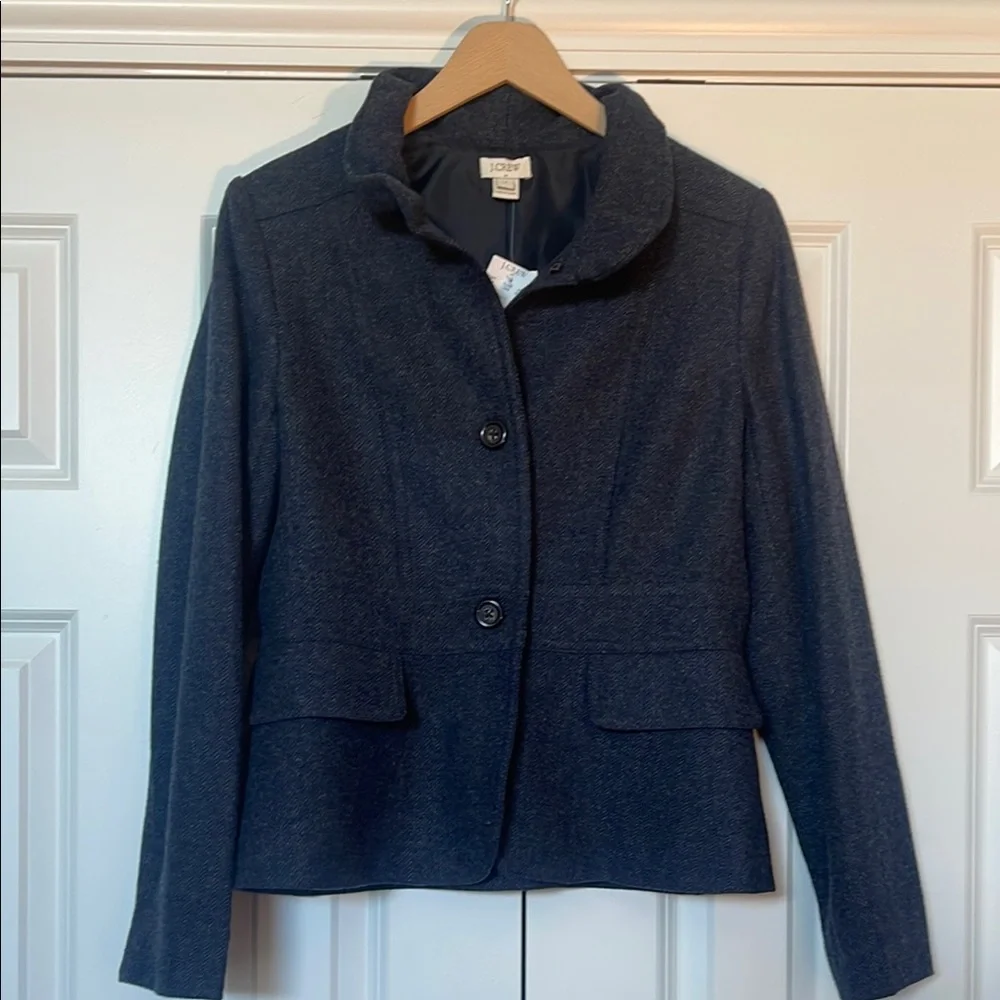 J.Crew Factory Women's Tailored Tweed Blazer - Picture 6 of 7